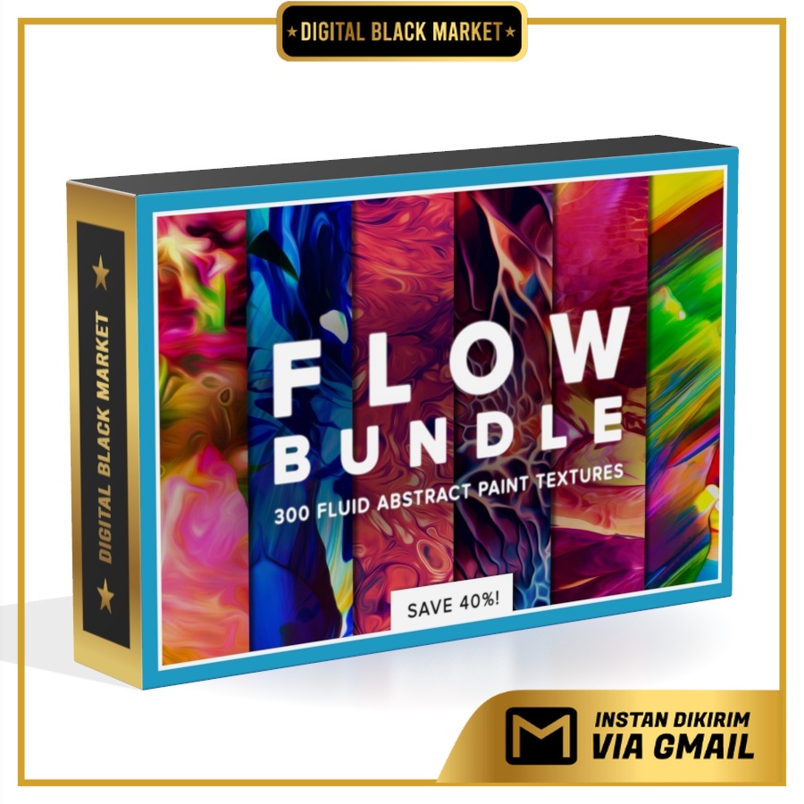 Flow Bundle 300 Fluid Paint Textures - JPEG Ultra HD