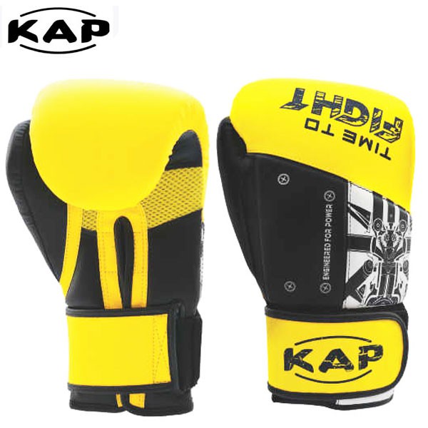 Kap Sarung tinju/glove boxing 1022 Kuning hitam