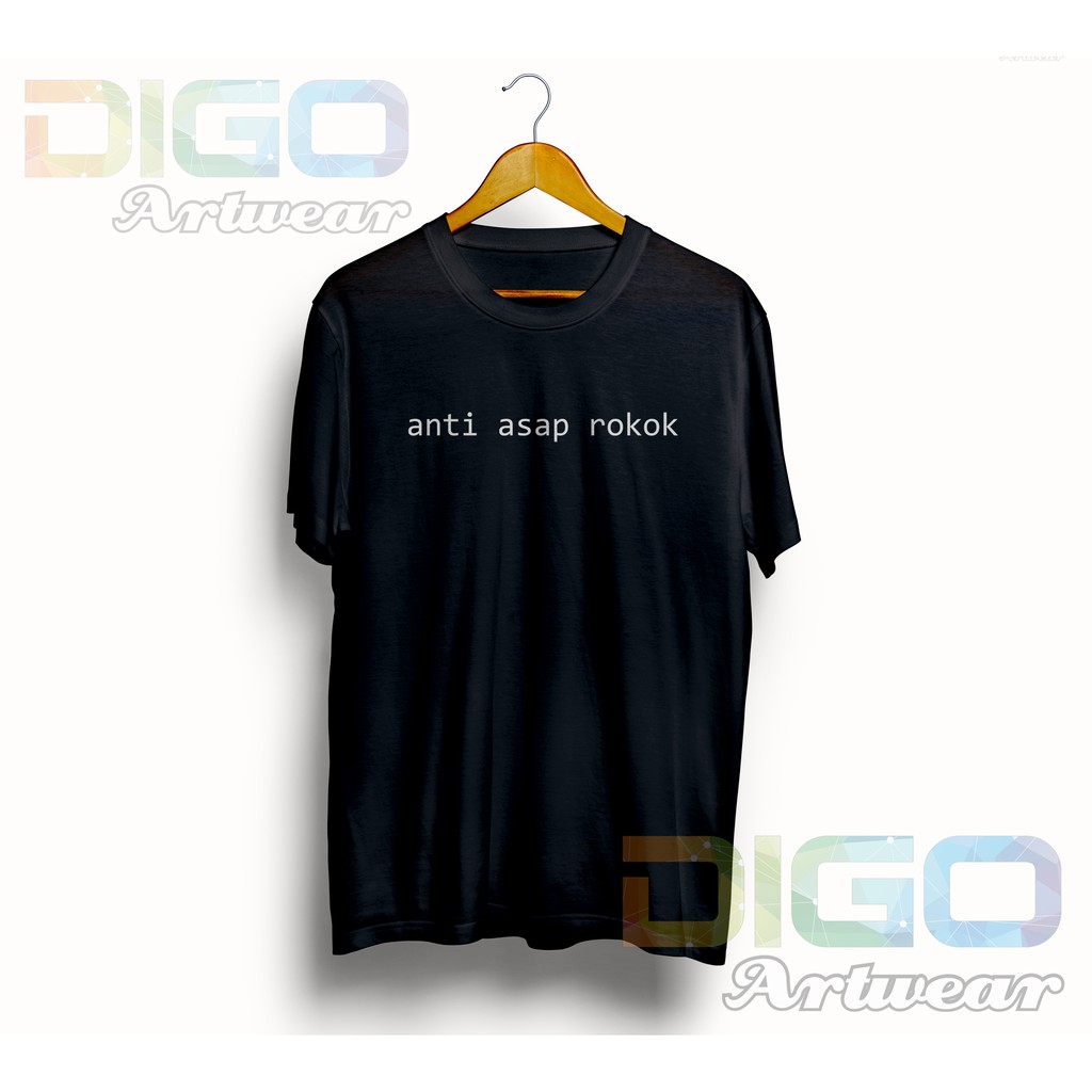 Cod Kaos Anti Asap Rokok Kata Kata Lucu Shopee Indonesia
