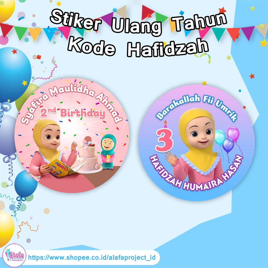 

alafaproject - Stiker Ultah Ulang Tahun Hafidzah