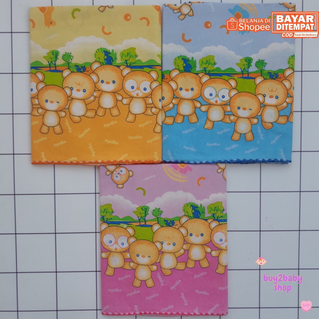 Bedong bayi full sablon motif Rene ukuran Jumbo isi 3-6 PCS