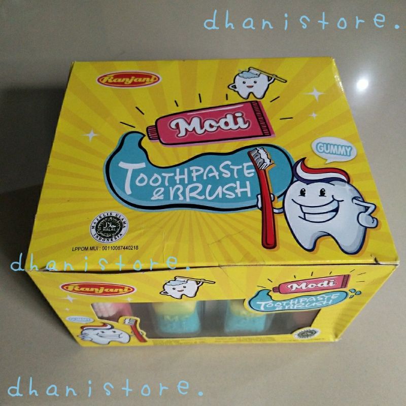Jual Modi TOOTHPASTE&BRUSH Gummy (1PACK isi 24pcs) Permen Sikat Gigi