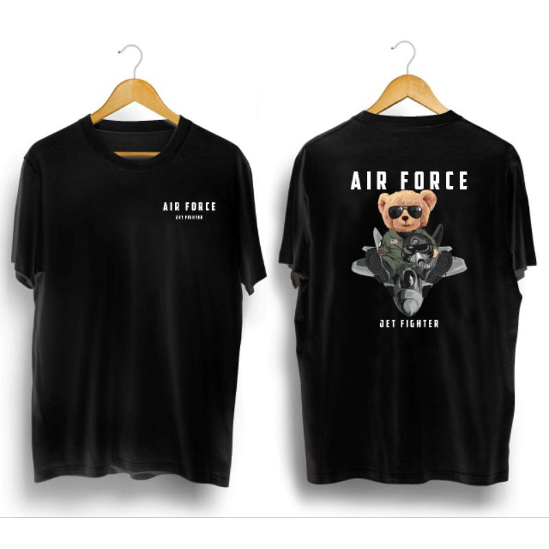 kaos pria/AIR FORCE BEAR RED/kaos distro