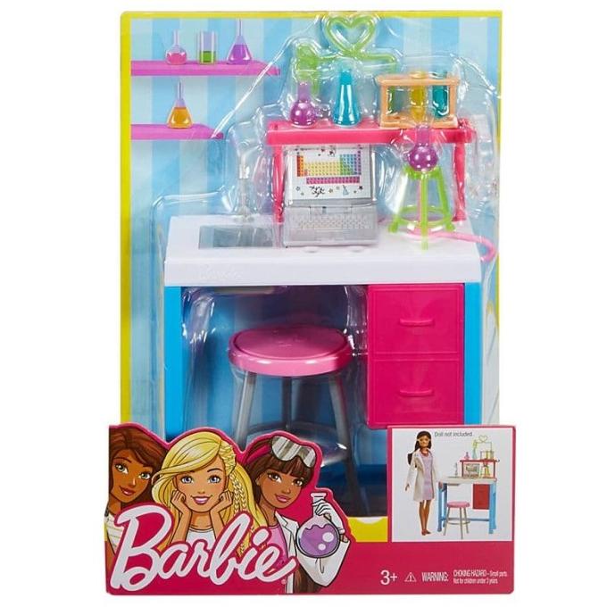 Furniture Boneka Barbie Mattel Science Lab Playset