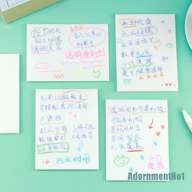 (AdornmentNo1) Sticky Note Transparan Model Simpel Untuk Scrapbook