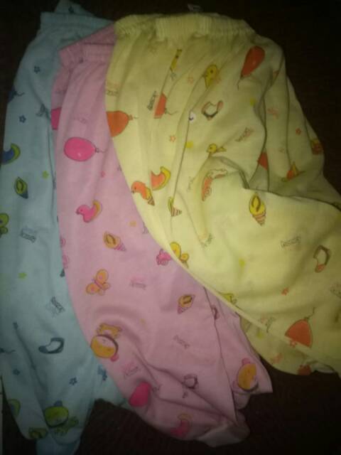 COD 12Pcs CELANA PANJANG BAYI MURAH LUSINAN PEREMPUAN LAKI NEW BORN KATUN PE / anak celana ompol 0-1 tahun