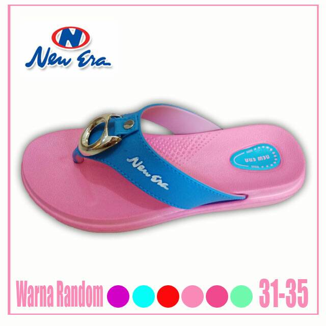 New Era Sandal 31-35 Jepit Anak Perempuan Santai Karet