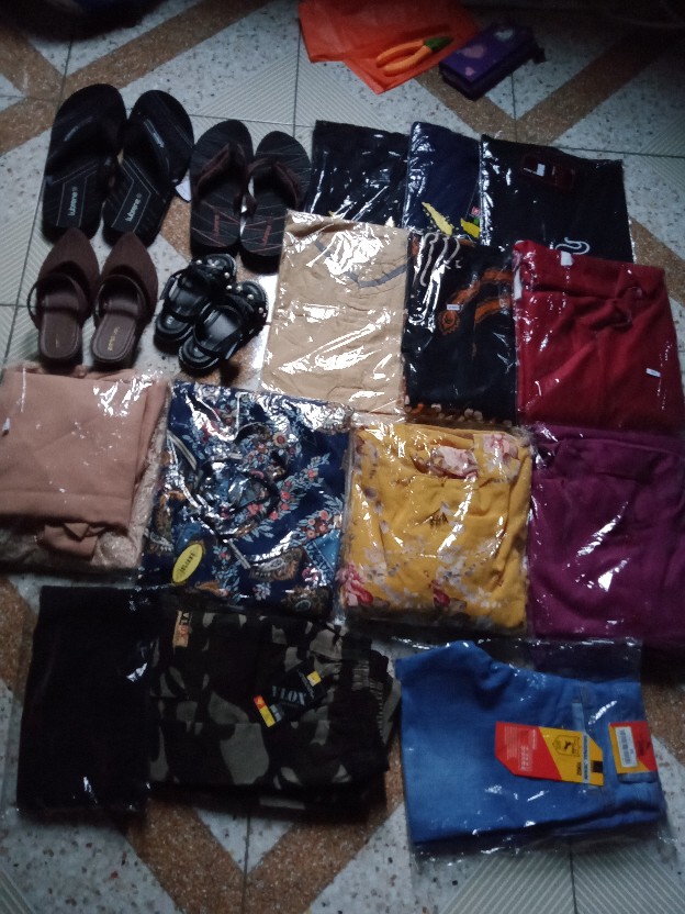 Couple Batik Sania Ruffel Ii Gamis Batik Terbaru