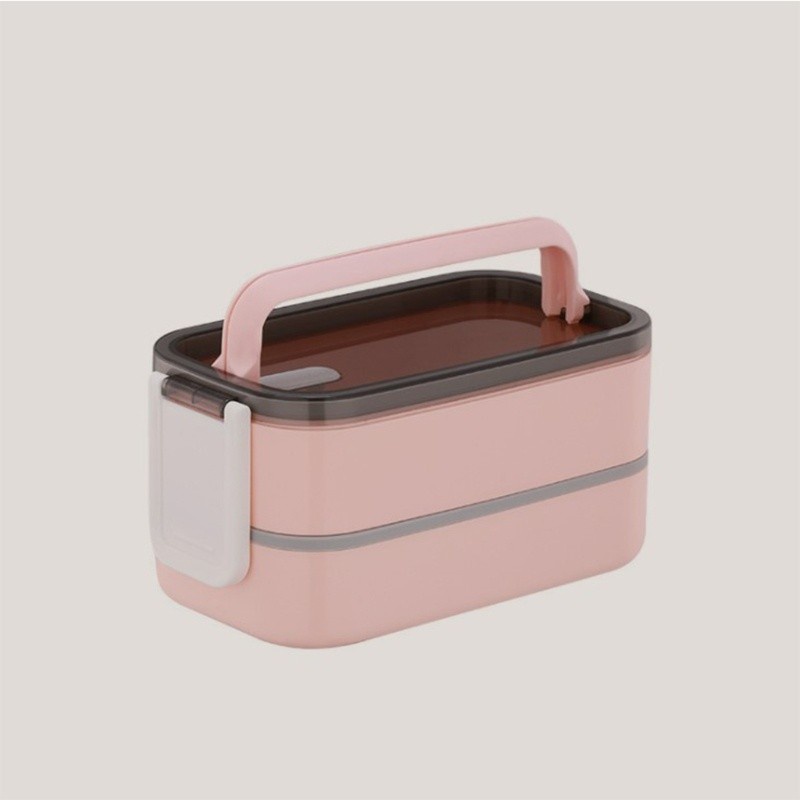 TOKO21GROSIR--LUNCHBOX DOUBLE LAYER KOTAK MAKAN 2 TINGKAT KOTAK BEKAL