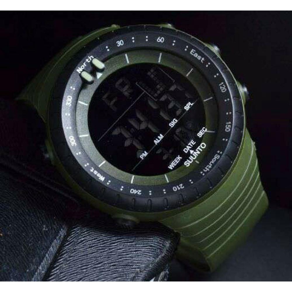JAM TANGAN PRIA DIGITAL LED SUUNTO CORE MODEL BARU SPORT WATER RESISTANT BISA BUAT BERENANG PUSAT