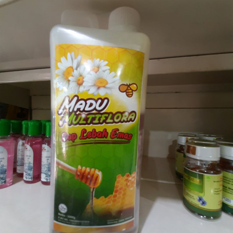 

Madu MULTIFLORA Cap Lebah Emas Isi 1000 gr Enak dan Berkhasiat