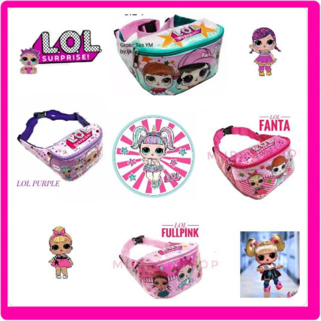MARIS'A Tas anak lol / Tas pinggang anak lol / Tas selempang lol. Tas lol bumbag anak.