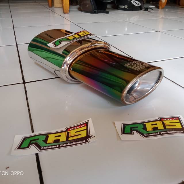 Knalpot mobil racing hks oval