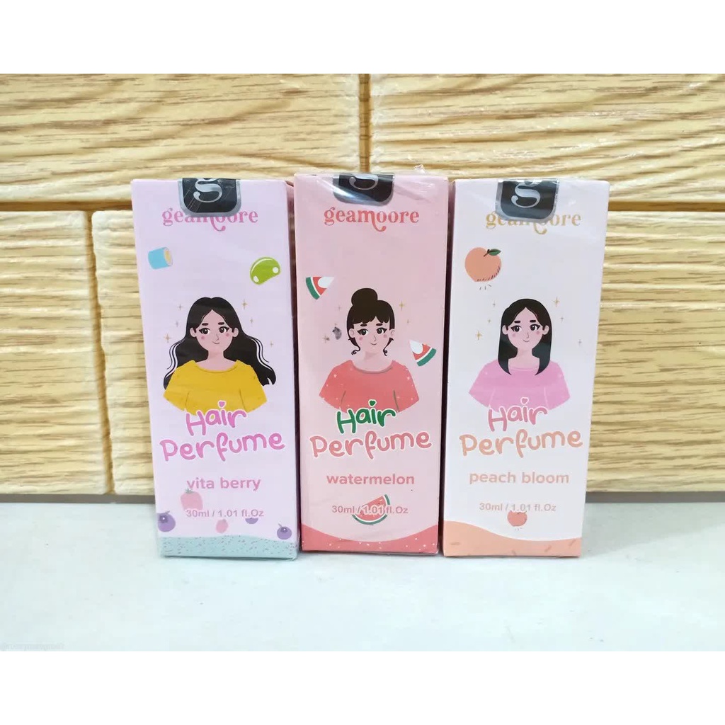 GEAMOORE HAIR PARFUME HAIR MIST GEAMOORE PARFUM RAMBUT GEAMOORE 30ML BPOM HAIR TONIC GEAMOORE PEWANGI RAMBUT SEMPROTAN RAMBUT GEAMOORE NUTRISI VITAMIN RAMBUT MURAH PELEMBUT RAMBUT