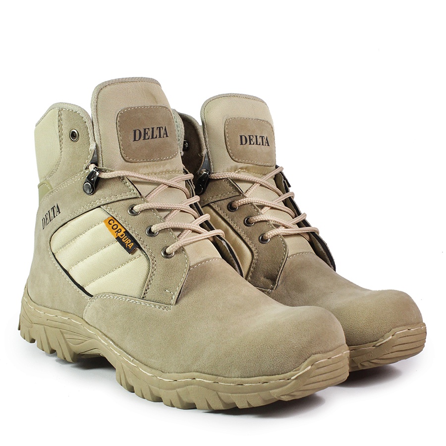 Sepatu Boot Safety Pria DLT pendek Cordura Pendek work Sepatu Tracking Pdl Ujung Besi