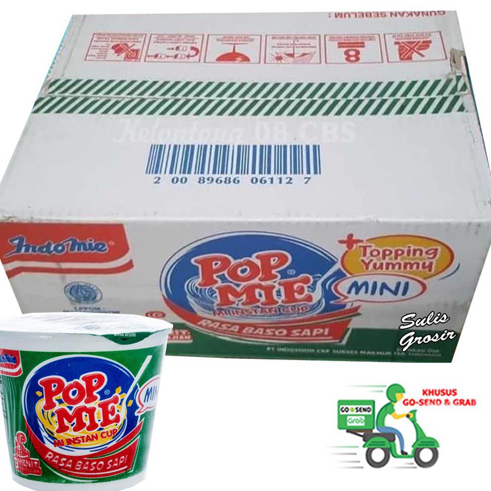 

{BISA COD} Pop Mie Mini Rasa Baso Sapi 35g 1 Karton isi 24 Pcs GRATIS ONGKIR [Kode 1|Kode 2|Kode