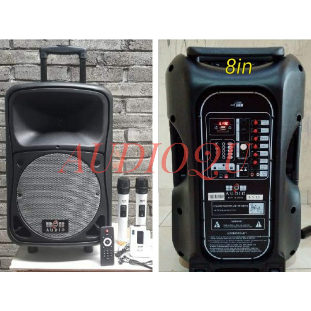 Speaker Ampli Wireless BOB AUDIO BMH8 / BMH 8 Inch