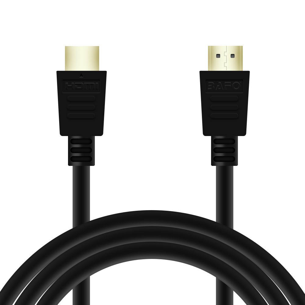 Cable hdtv 2.0 bafo 4K 2K ethernet gold plated 2m hdmi-e-2m-v2 - Kabel hdmi 2 meter UHD cable