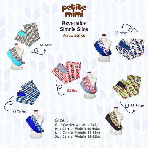 Petite Mimi Simple Sling Motif / Gendongan Bayi