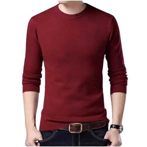 SWEATER RAJUT POLOS TEBAL/Sweater pria kekinian