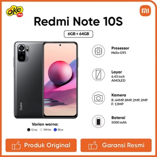 xiaomi redmi note 10s smartphone 6gb 64gb