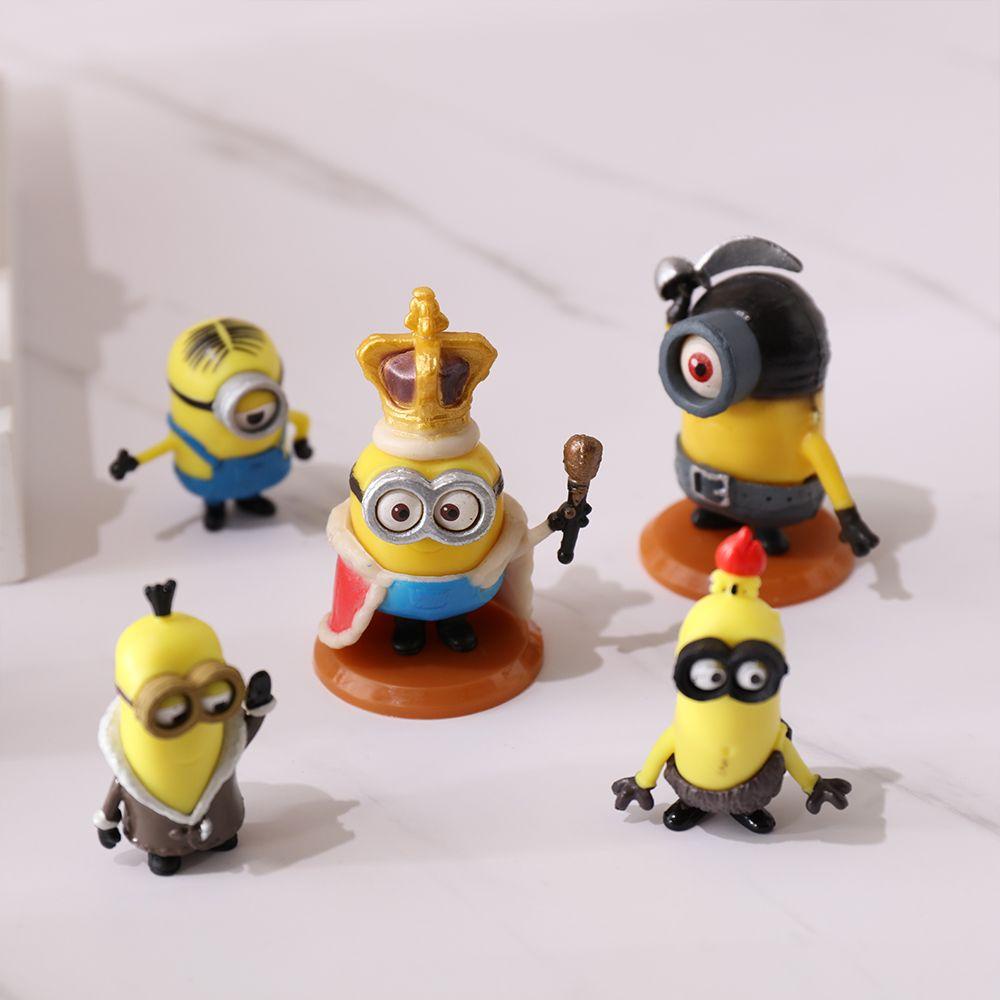 Wonder 10pcs/set Ornamen Minions PVC 3D Home Decor Anak Gru Agnes