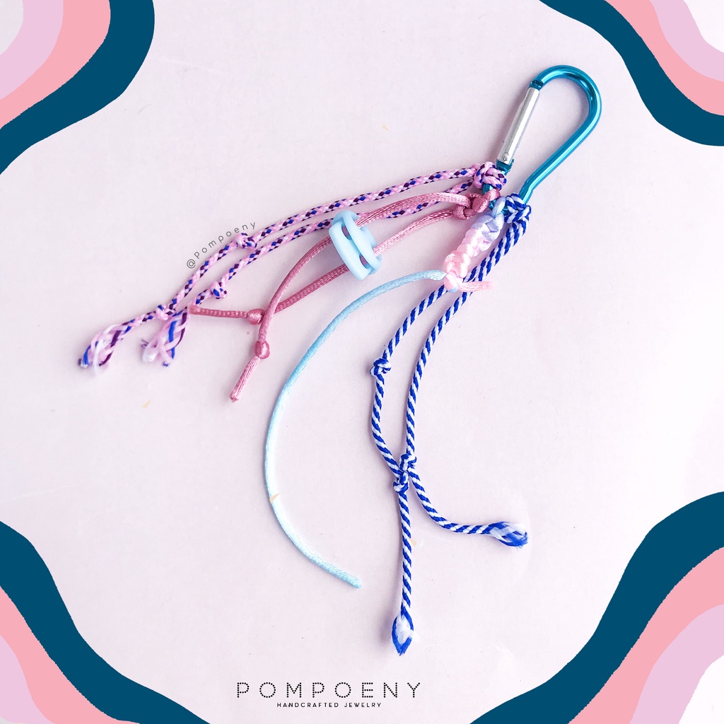 Bag Charm / MINI Carabiner Bag Charm / Mini Bag Charm/ Airpods Charm/ Gantungan Airpods / Keychain / Bags Charm Handmade - POMPOENY