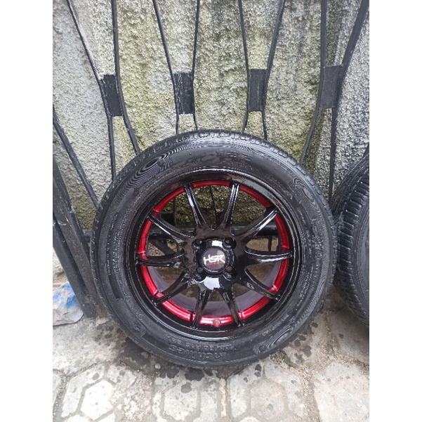 4 Velg R15 PCD 100+Ban 185/60 Layak pakai