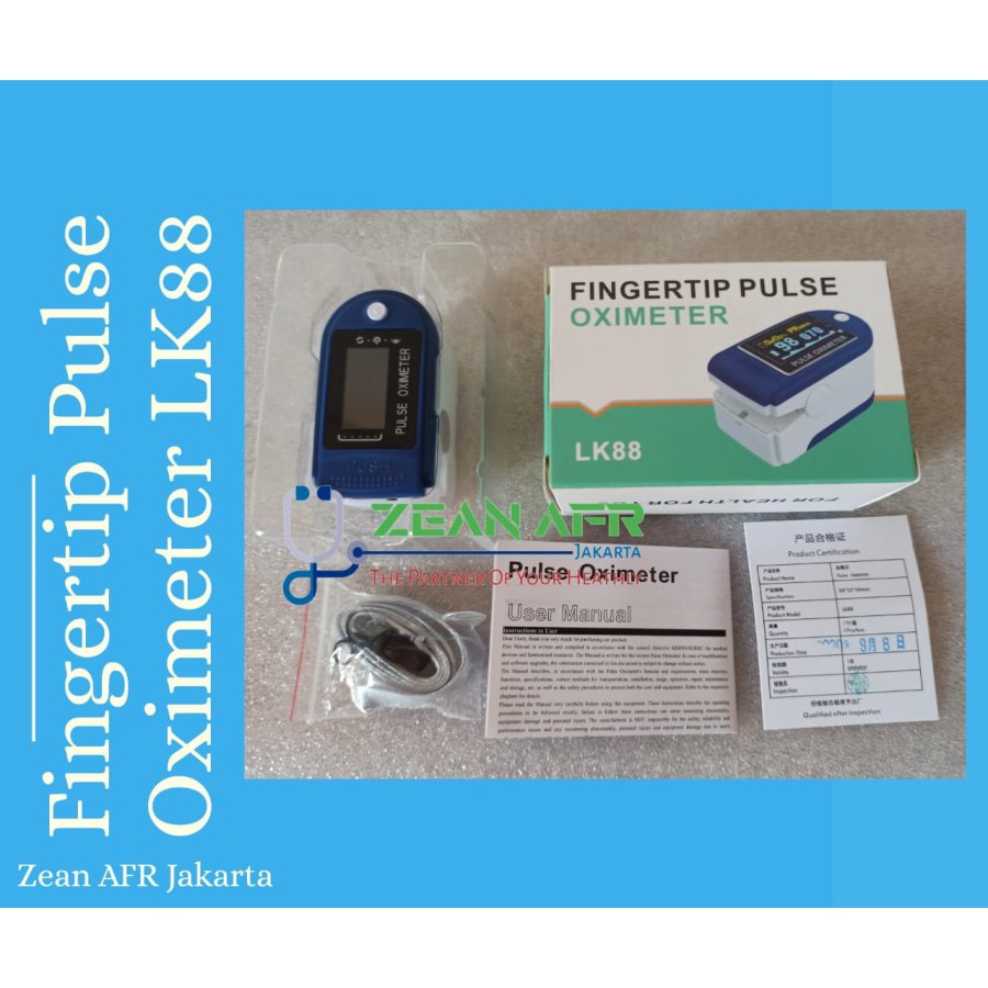 Fingertip pulse oximeter lk88