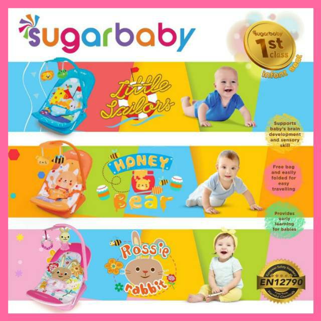 MOMOSHOPI Sugar  Baby  Bouncer INFANT SEAT Kursi  Bayi  