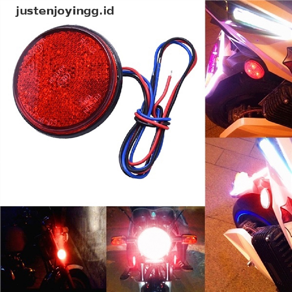 Justenjoyingg.id / 24 SMD Lampu Sein Belakang Motor / Truk / Mobil Bentuk Bulat