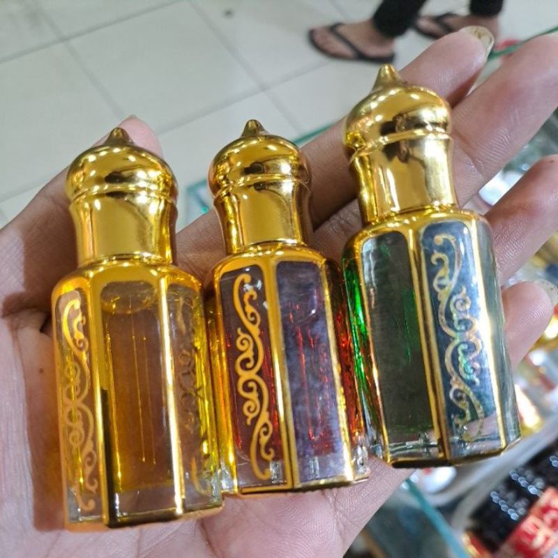 Minyak wangi botol antik isi 12 pcs. non alkohol 100%