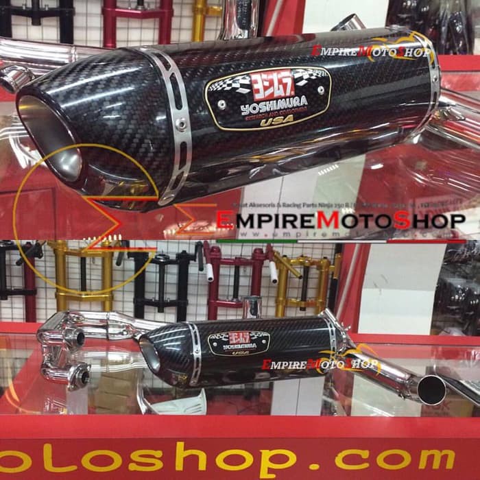 Cuci Gudang Knalpot Yoshimura USA R77 Ninja 250 Fi Z250 Fullsystem Original