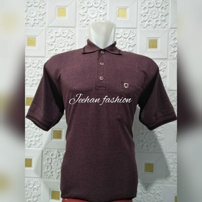 Baju kerah t-shirt Polo Kerah Polos