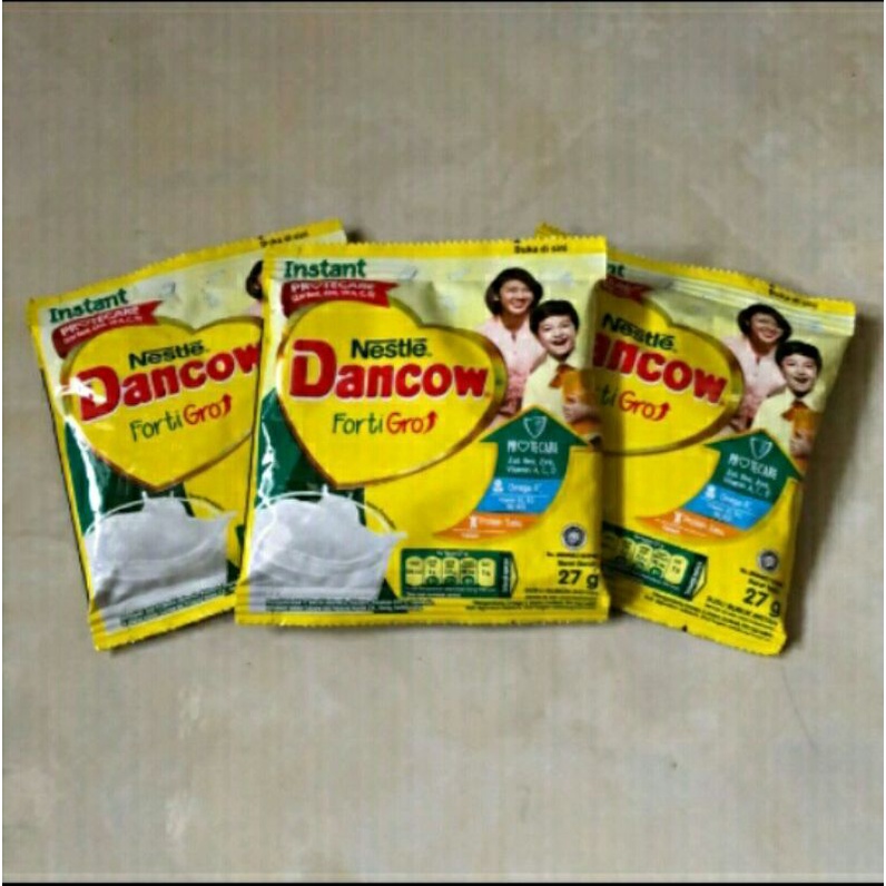 

SUSU DANCOW FORTIGRO PUTIH INSTANT/SUSU BUBUK/SUSU INSTANT 27G SACHET/REPACK 100G