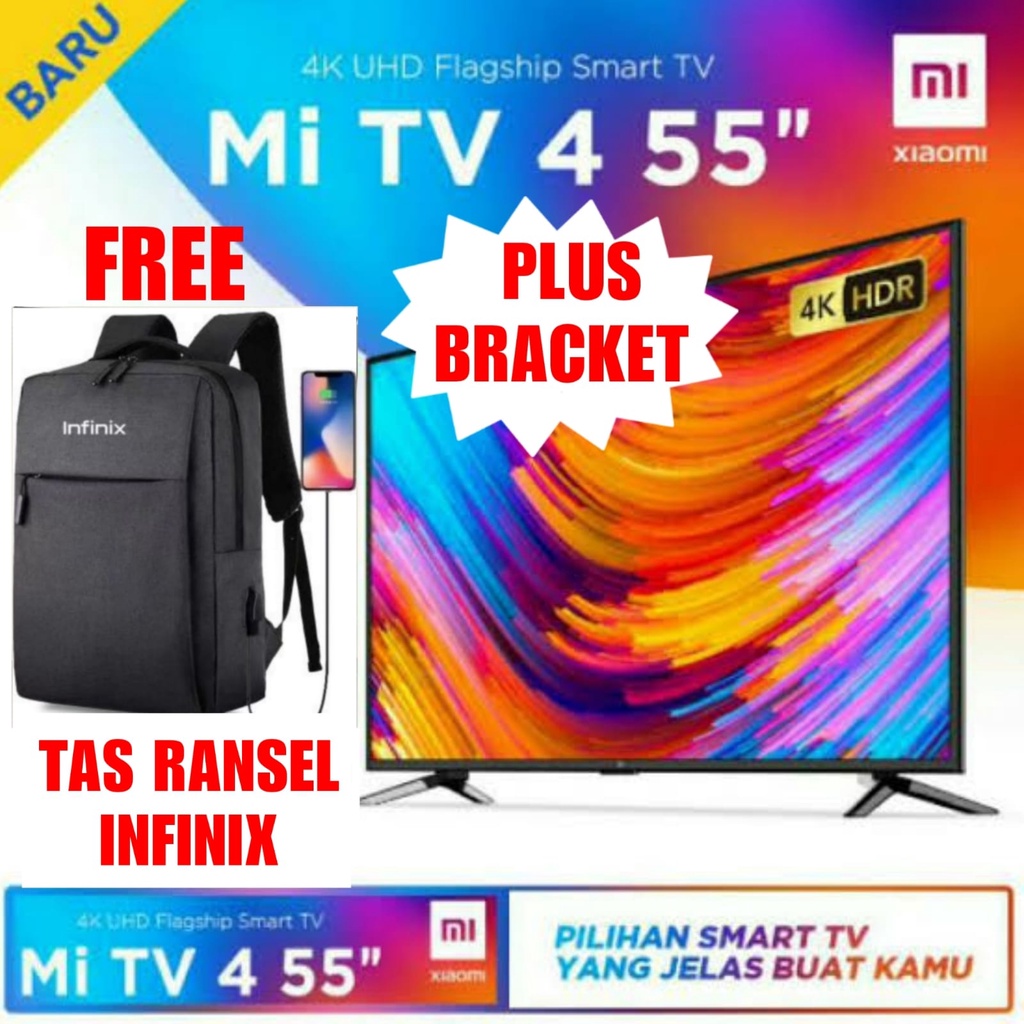 (Exclusive Shopee) Xiaomi Mi TV 4 & Q1E 55 43 32 inch & Mi TV A2 55 43 inch Garansi resmi ANDROID TV