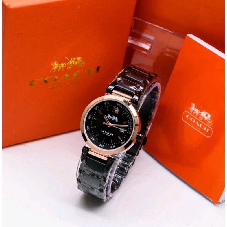 BEST TREND Jam Tangan Coach Rantai Wanita Free Box Exlusive Jam Tangan Terlaris Rantai Fashion Wanita