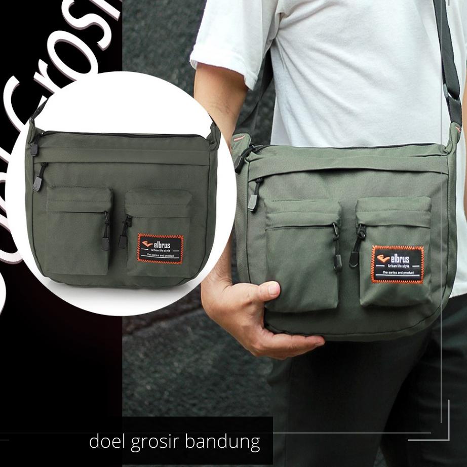 ✫ Tas Samping Pria Wanita Salempang Slempang Sekolah Kuliah Kerja Cowok Cewek Distro - T741 ➽