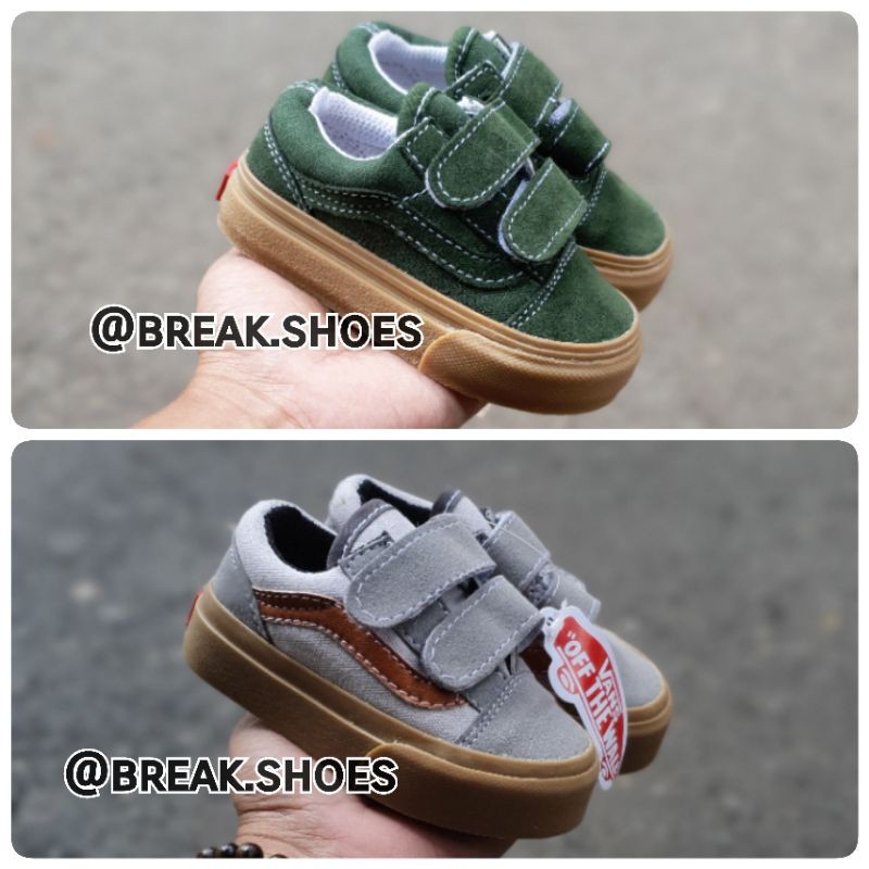 Sepatu anak oldskool gum perekat series Sepatu anak laki-laki dan perempuan