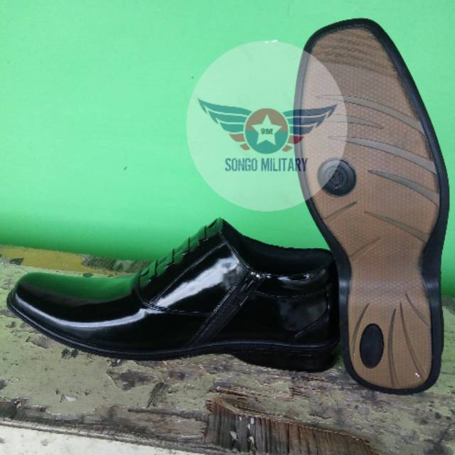 Sepatu PDH Variasi - Sepatu PDH Resleting Satpam - Sepatu Kantor - Sepatu PDH Polri