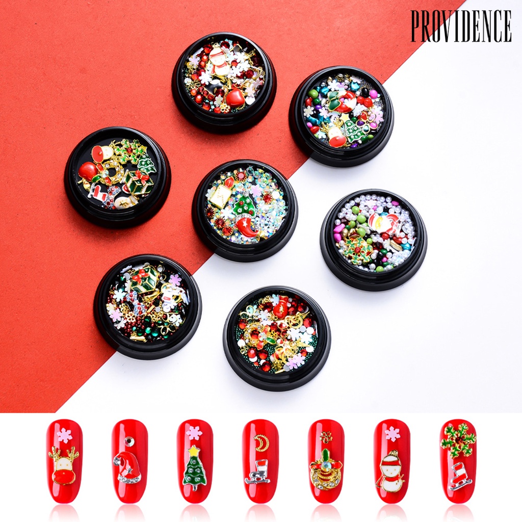 Providence Mixed Nail Christmas Flake Fabulous 3D Effects Colors Christmas Series Nail Art Decoration for Manicure