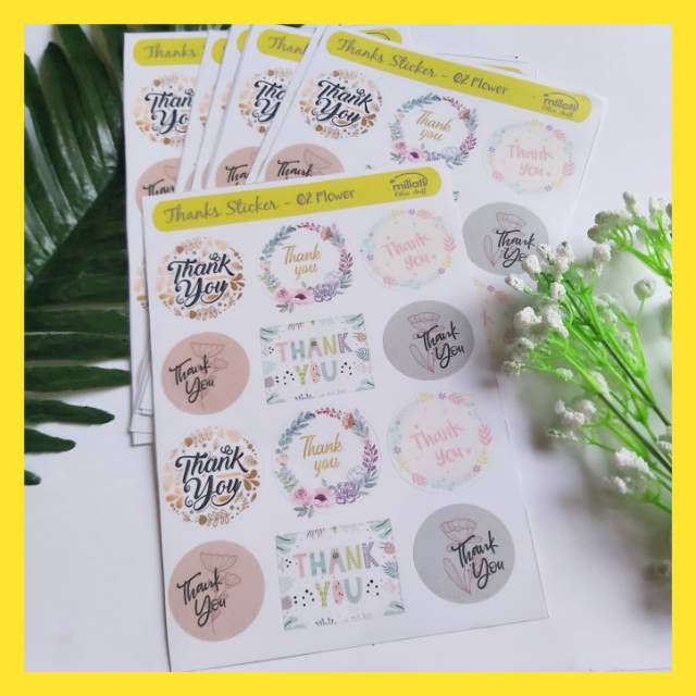 

Millati Otherstuff : Premium Thank You Sticker 02 Flower Serries {Ready Stock}