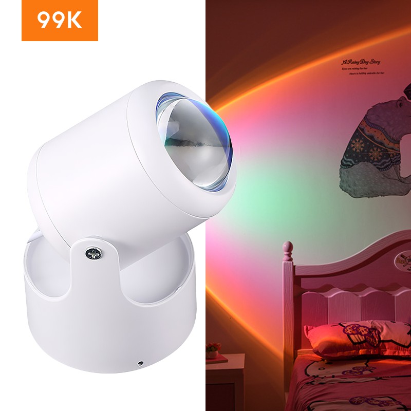 99K Lampu Tidur Proyektor Lamp Background Projector Bulb Sunset Rainbow