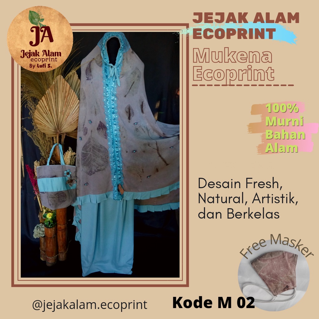 Mukena Ecoprint/Mukena Bali/ Mukena Batik