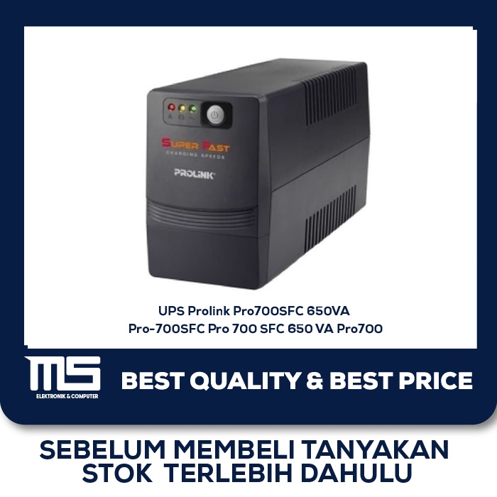 UPS Prolink Pro700SFC 650VA Pro-700SFC Pro 700 SFC 650 VA Pro700
