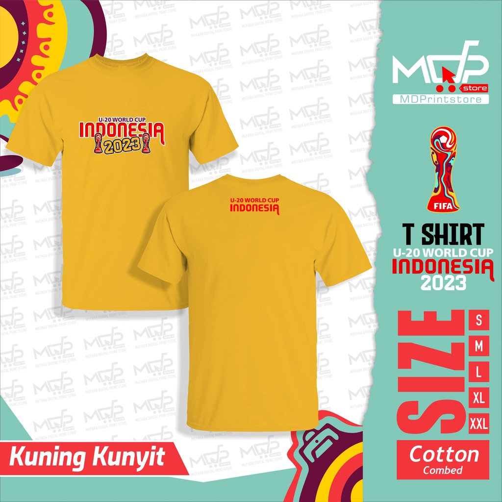 KAOS PIALA DUNIA U20 H TSHIRT WORLD CUP U20 BAJU BOLA MDPRINTSTORE