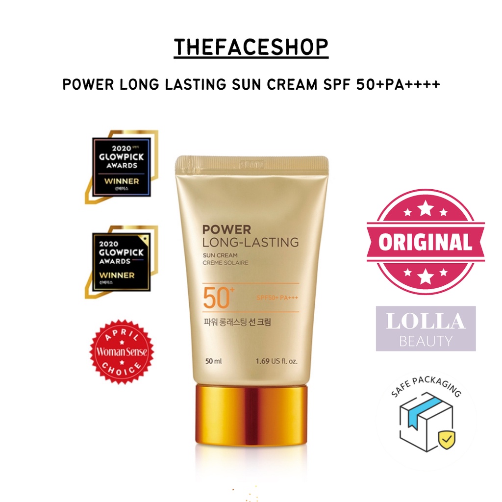 THEFACESHOP - Power Long Lasting Sun Cream SPF 50++ 50 ml