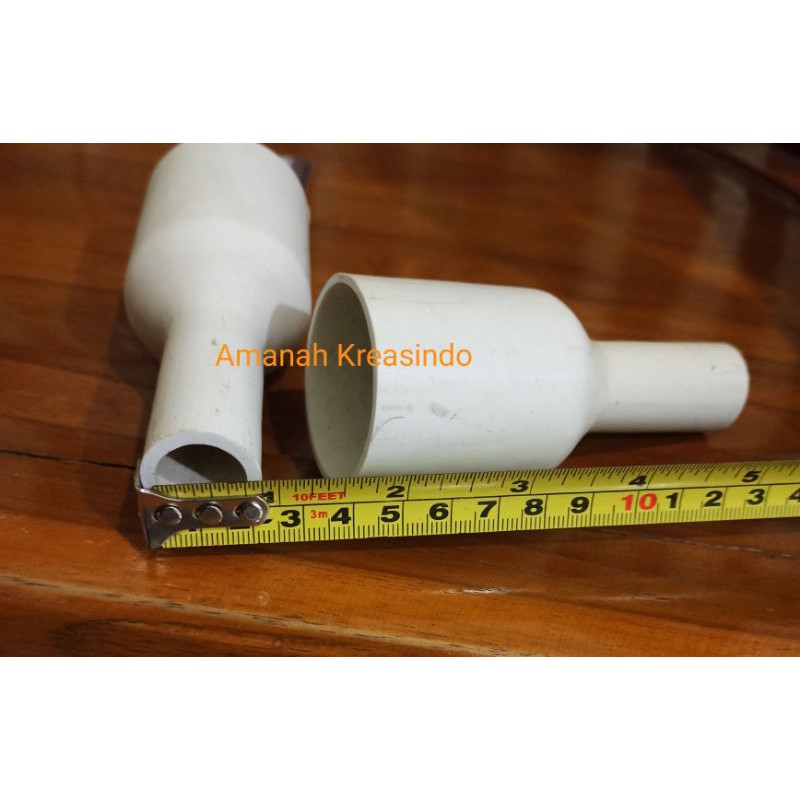 DUDUKAN FITTING KE PIPA/TANGKAI LAMPU HIAS DEKORASI