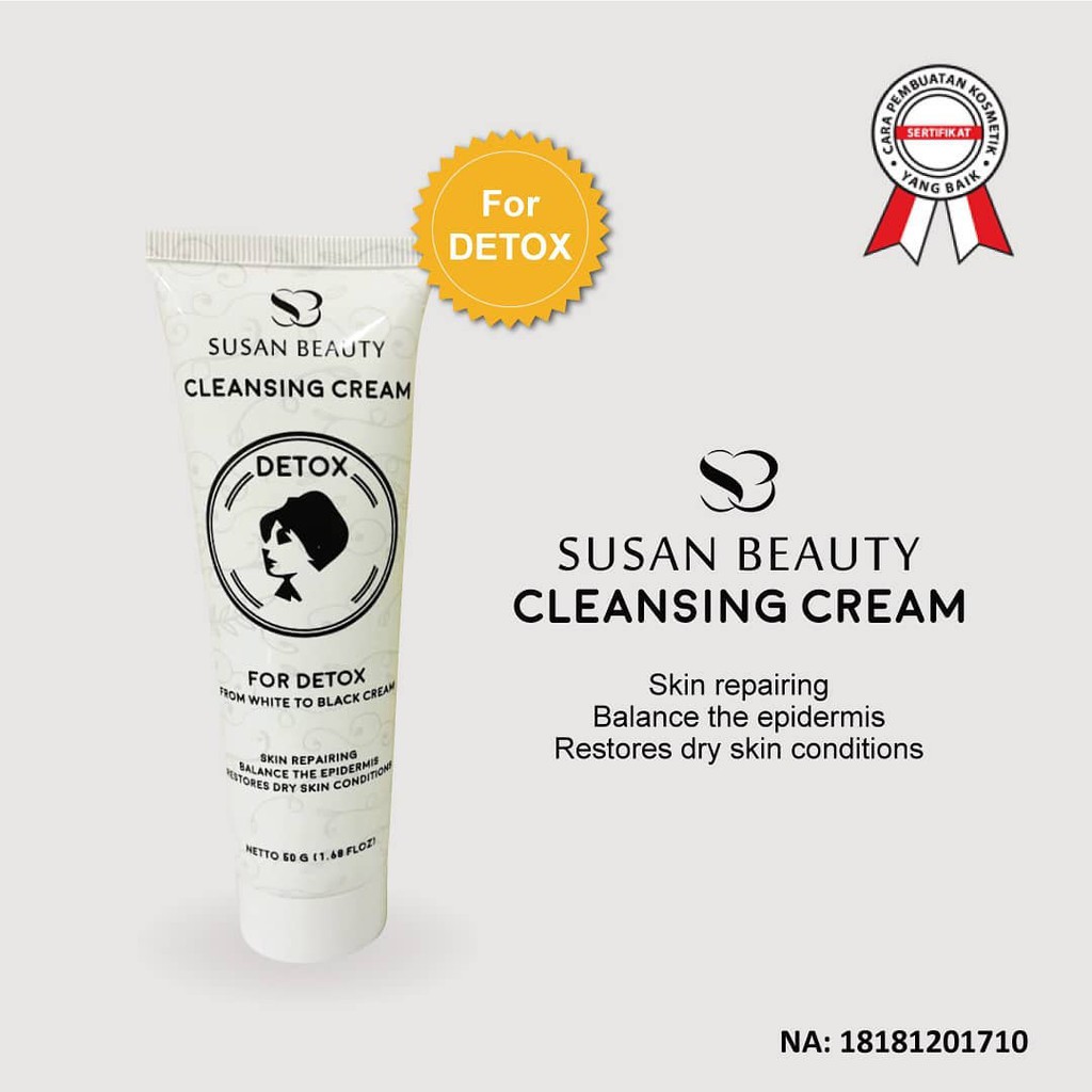 DETOX CREAM BPOM BY SUSAN BEAUTY LAMARS - BPOM