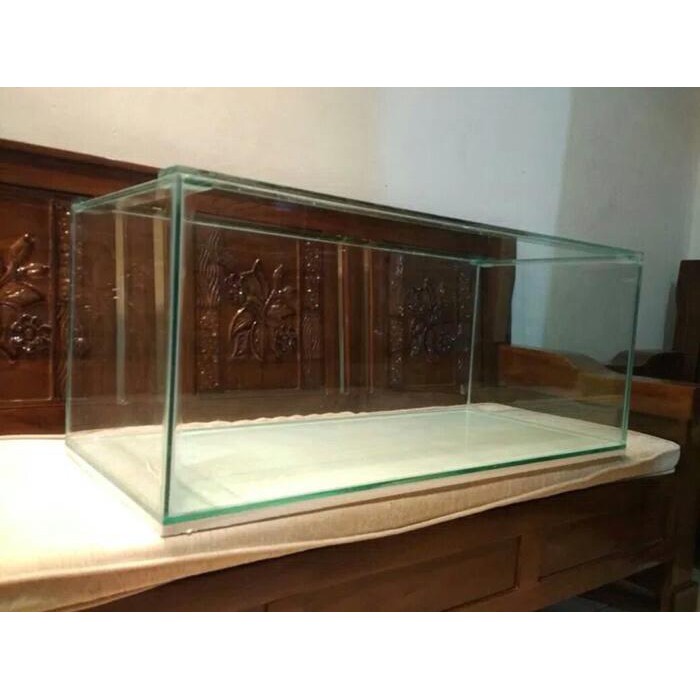 Akuarium Aquarium Akuarium Custom Ukuran 80X40X40 Cm 80 X 40 X 40 Kaca 8 10 Mm Kekinian Terlaris